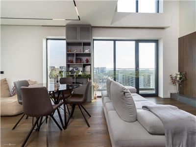Floreasca-Promenada, Penthouse 11+12, finisaje deosebite, mobilat-utilat lux.
