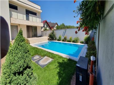Fundeni-Dobroiesti-Vila individuala cu piscina, amenajata modern, mobilata-utilata